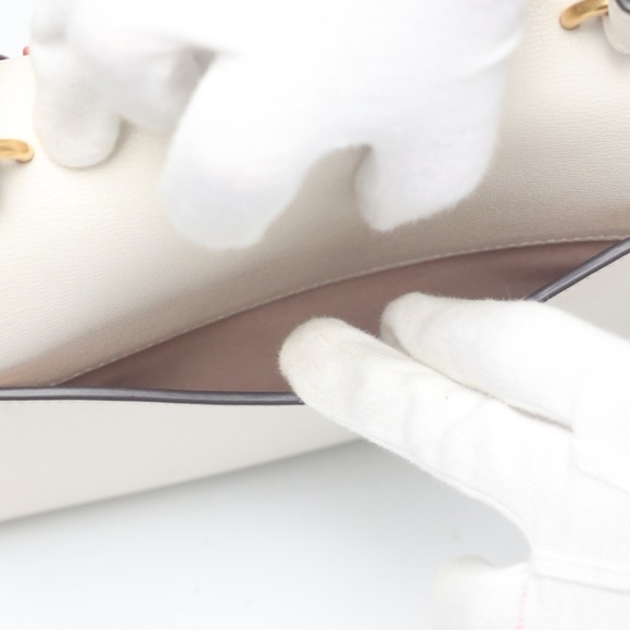 Kate Spade Katie Heart Embellished Small Top Leather Bag in White